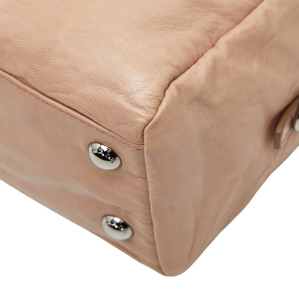 PRADA Pink Leather Shoulder Bag - Picture 4 of 13